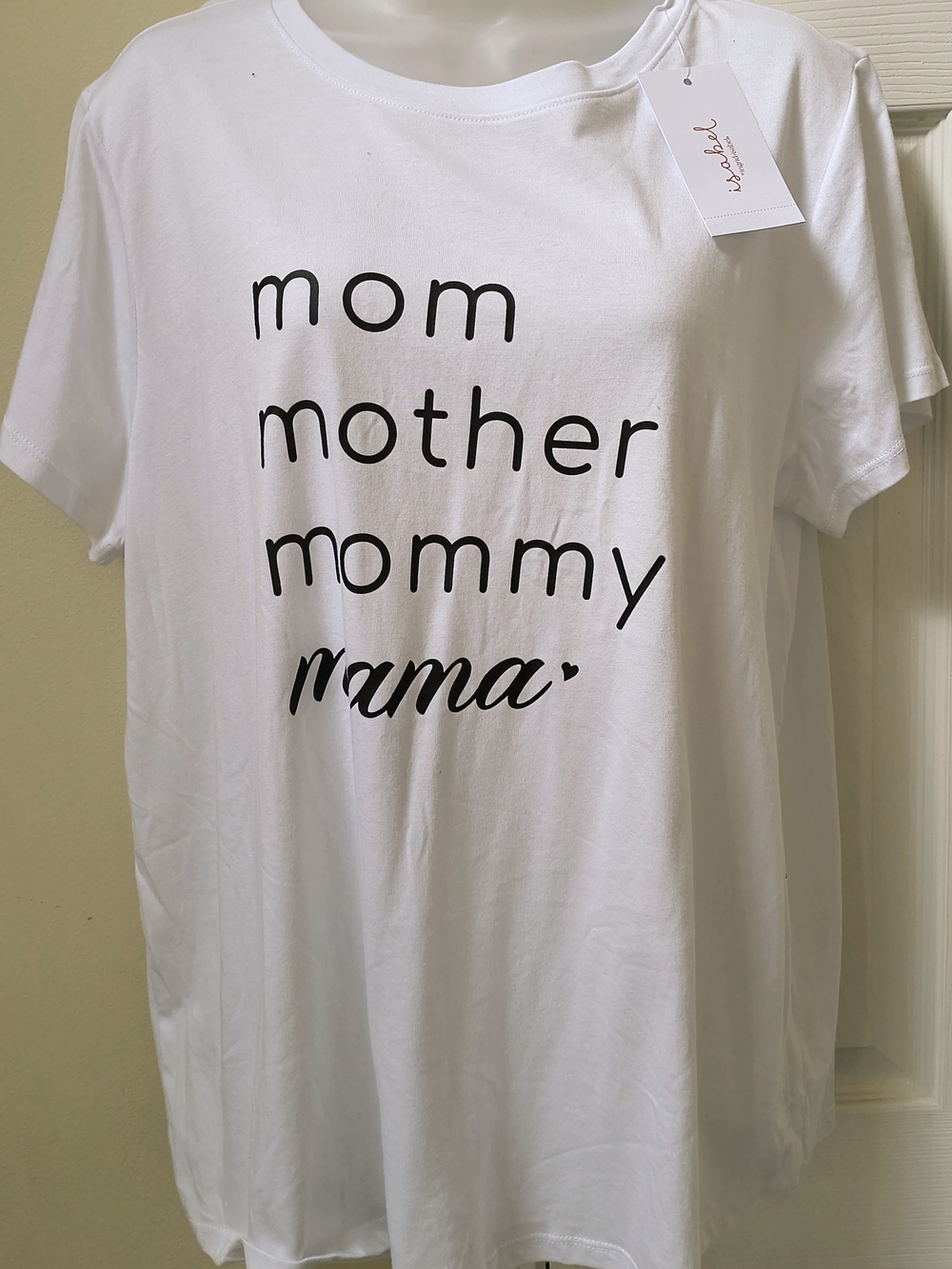 White 'mom mother mommy mama' Graphic Tee -  Shirts & Tops